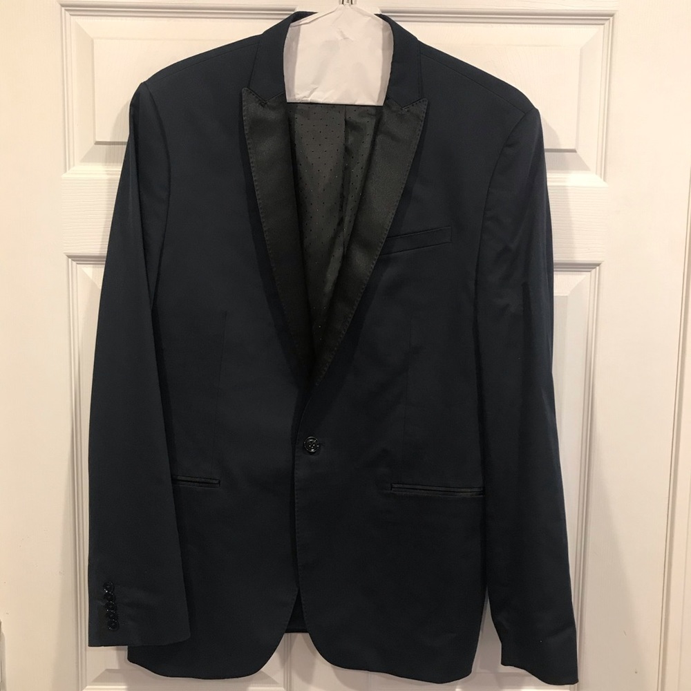 Express Black Mens Suit Jacket 42L